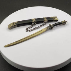 Ancient Famous Sword Metal Weapon Toy Key Chain Pendant