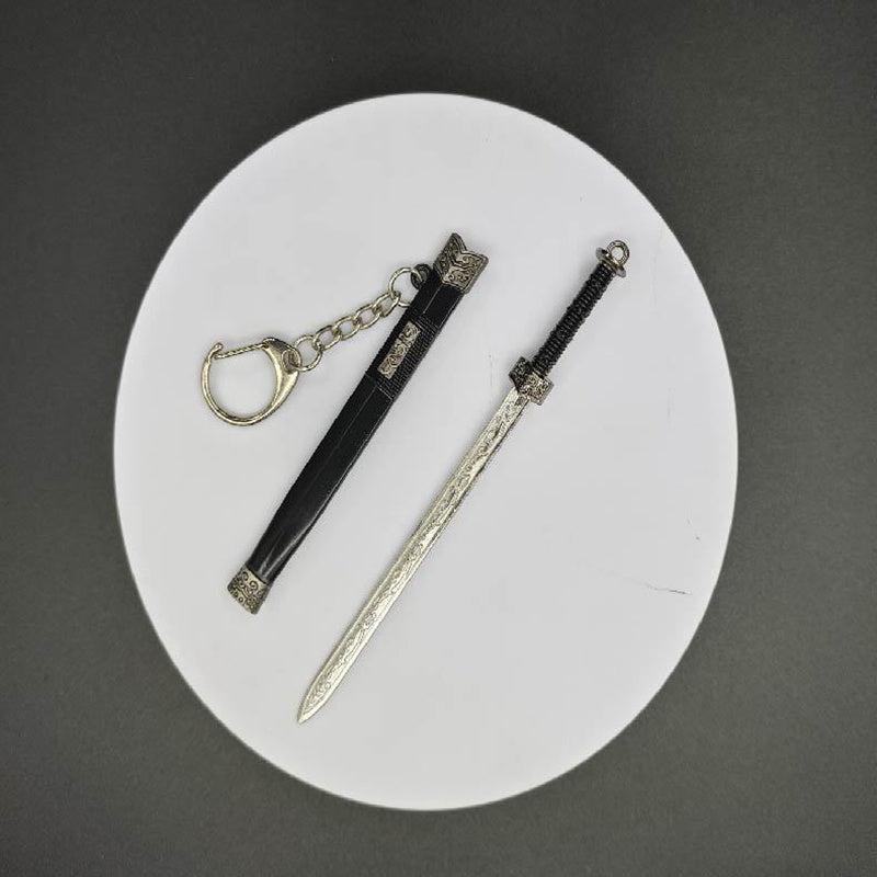 Ancient Famous Sword Metal Weapon Toy Key Chain Pendant