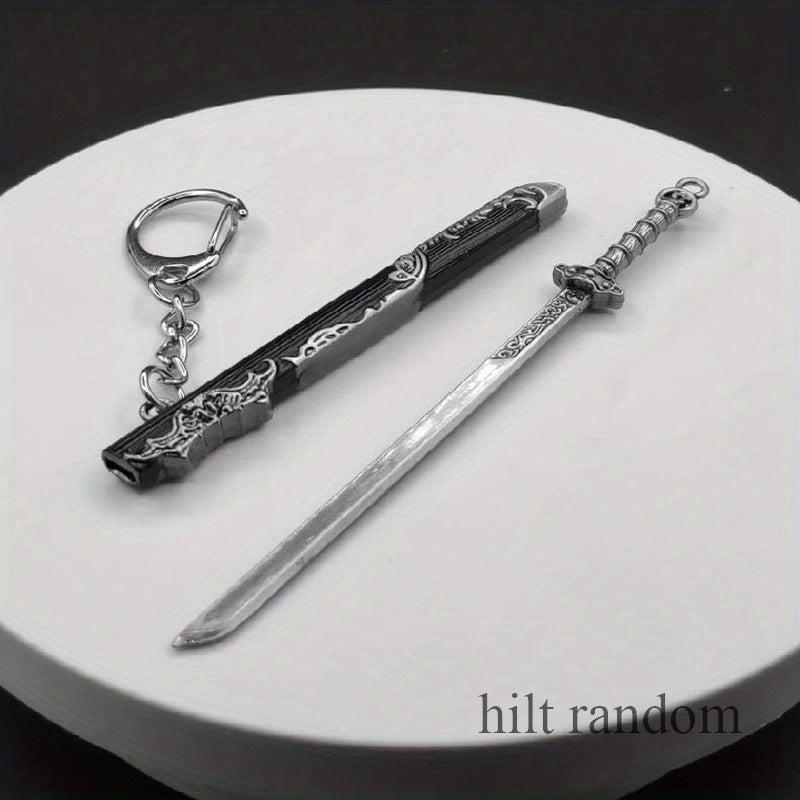 Ancient Famous Sword Metal Weapon Toy Key Chain Pendant