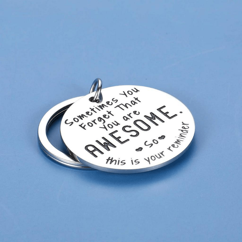 Mens Funny Inspirational Keychain BFF Graduation Gift