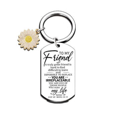 Sunflowers Tai Steel Pendant Keychain Good Keychain