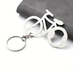 Metal Beer Bicycle Key Rings Opener Ret...