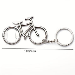 Metal Beer Bicycle Key Rings Opener Ret...