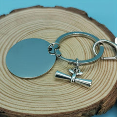 Funny Graduation Keychain For Men College High School Student Boys Present