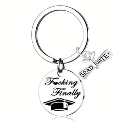Funny Graduation Keychain For Men College High School Student Boys Present