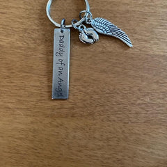 Memorial Keychain Gift for Loss - Angel Keychain for Daddy, Father, Mother