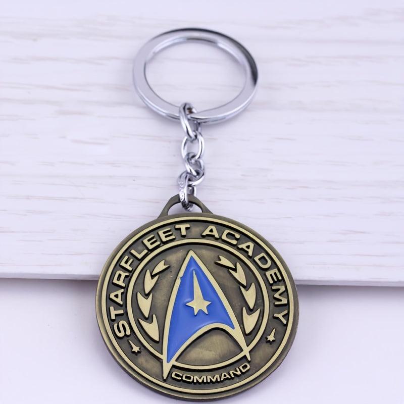 Men's Bronze Shield Keychain Pendant