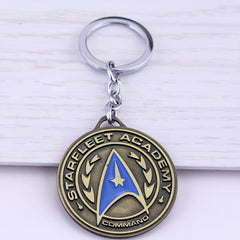 Men's Bronze Shield Keychain Pendant