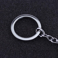Men's Bronze Shield Keychain Pendant