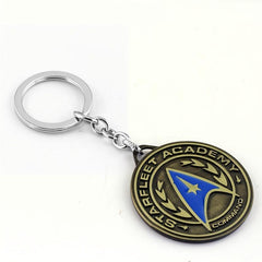 Men's Bronze Shield Keychain Pendant
