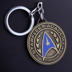 Men's Bronze Shield Keychain Pendant