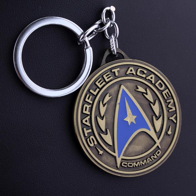 Men's Bronze Shield Keychain Pendant