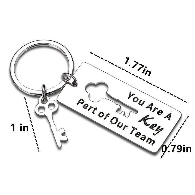 Thank You Coworker Keychain For Men - Appreciation Gift For Retirement