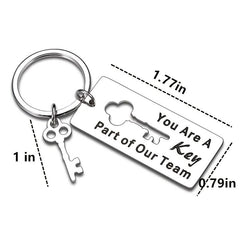 Thank You Coworker Keychain For Men - Appreciation Gift For Retirement