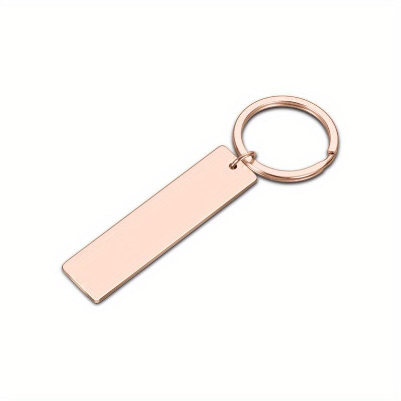 Personalized Stainless Steel Love Key Chain Engraved Name Tag