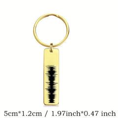 Personalized Stainless Steel Love Key Chain Engraved Name Tag