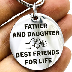 1pc Dad Keychain For Father Birthday Christmas Gift From Daughter