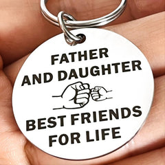 1pc Dad Keychain For Father Birthday Christmas Gift From Daughter