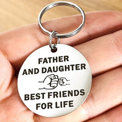 1pc Dad Keychain For Father Birthday Christmas Gift From Daughter