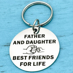 1pc Dad Keychain For Father Birthday Christmas Gift From Daughter