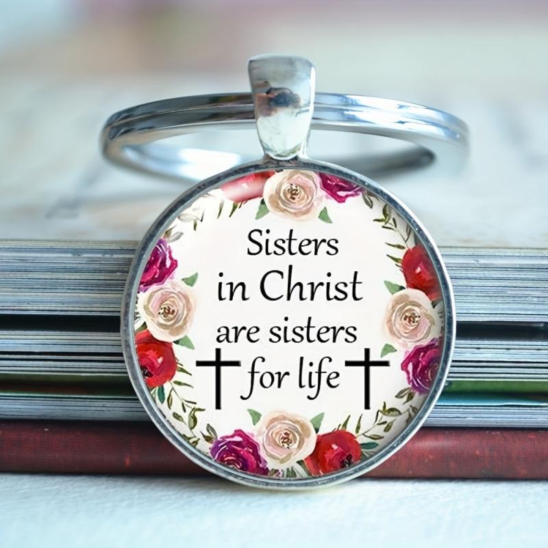 Christian Sister Keychain Birthday Gift For Adult