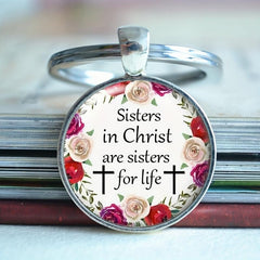 Christian Sister Keychain Birthday Gift For Adult