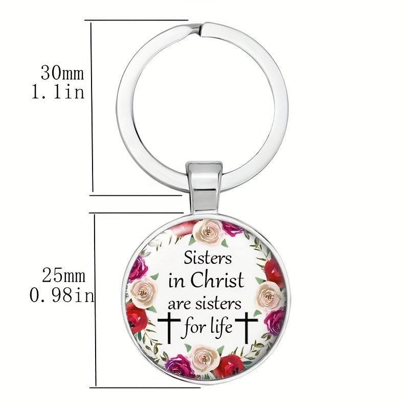 Christian Sister Keychain Birthday Gift For Adult