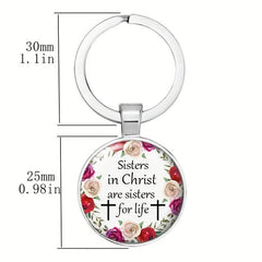 Christian Sister Keychain Birthday Gift For Adult