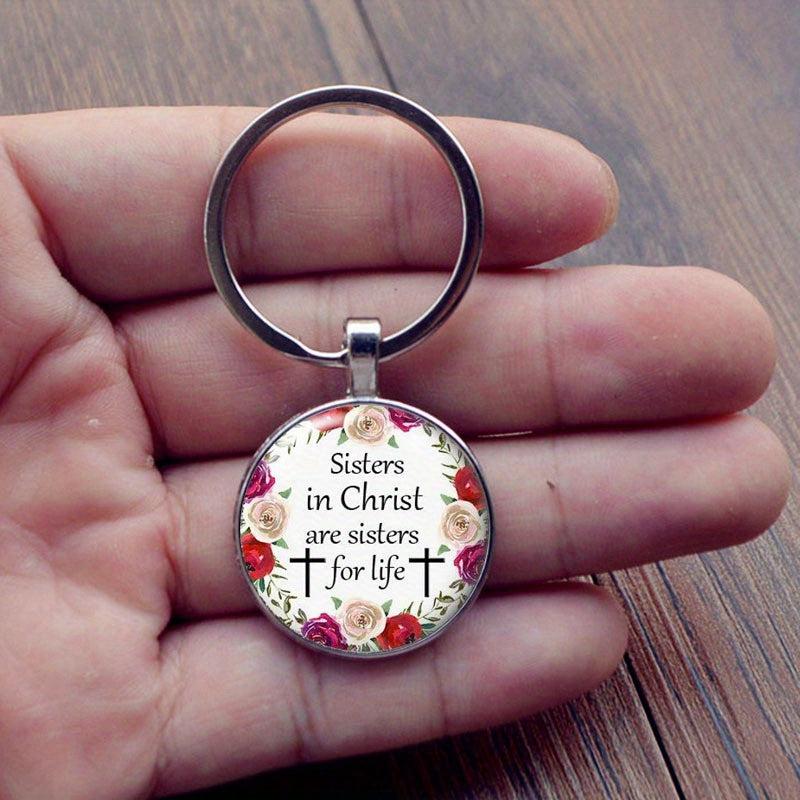 Christian Sister Keychain Birthday Gift For Adult