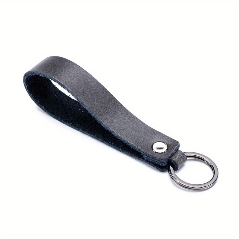Car Keychain Men's Leather Case Small Gift Faux Leather Hanging Buckle