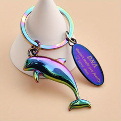 Colorful Dolphin Keychain for Men Creative Men's Car Key Chain