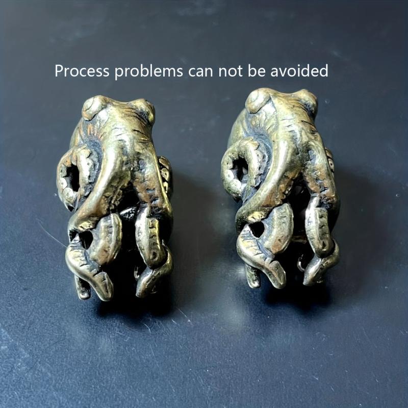 Brass Octopus Pendant Key Chain DIY Umbrella Rope Pendant