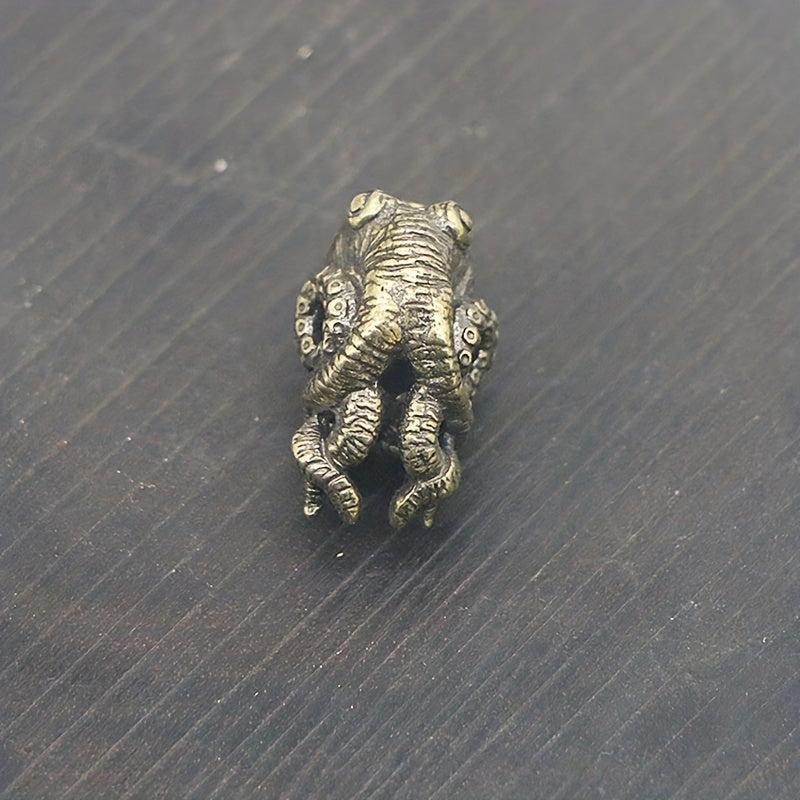 Brass Octopus Pendant Key Chain DIY Umbrella Rope Pendant