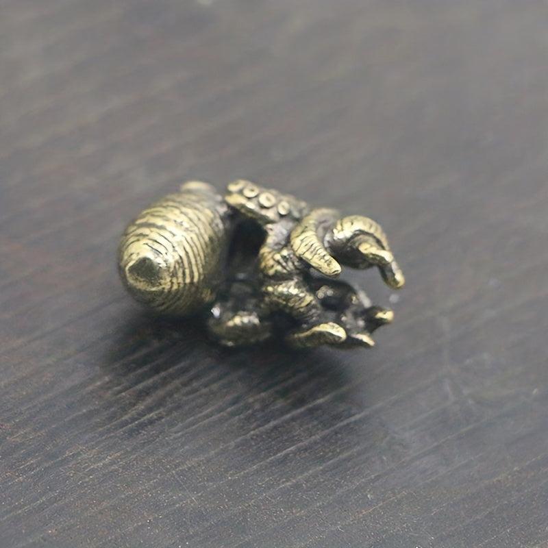 Brass Octopus Pendant Key Chain DIY Umbrella Rope Pendant