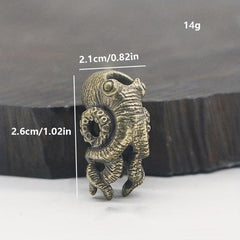 Brass Octopus Pendant Key Chain DIY Umbrella Rope Pendant