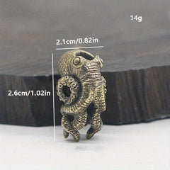 Brass Octopus Pendant Key Chain DIY Umbrella Rope Pendant