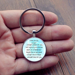 Funny Sister Gift Keychain Sister Glass Key Ring Birthday Gift