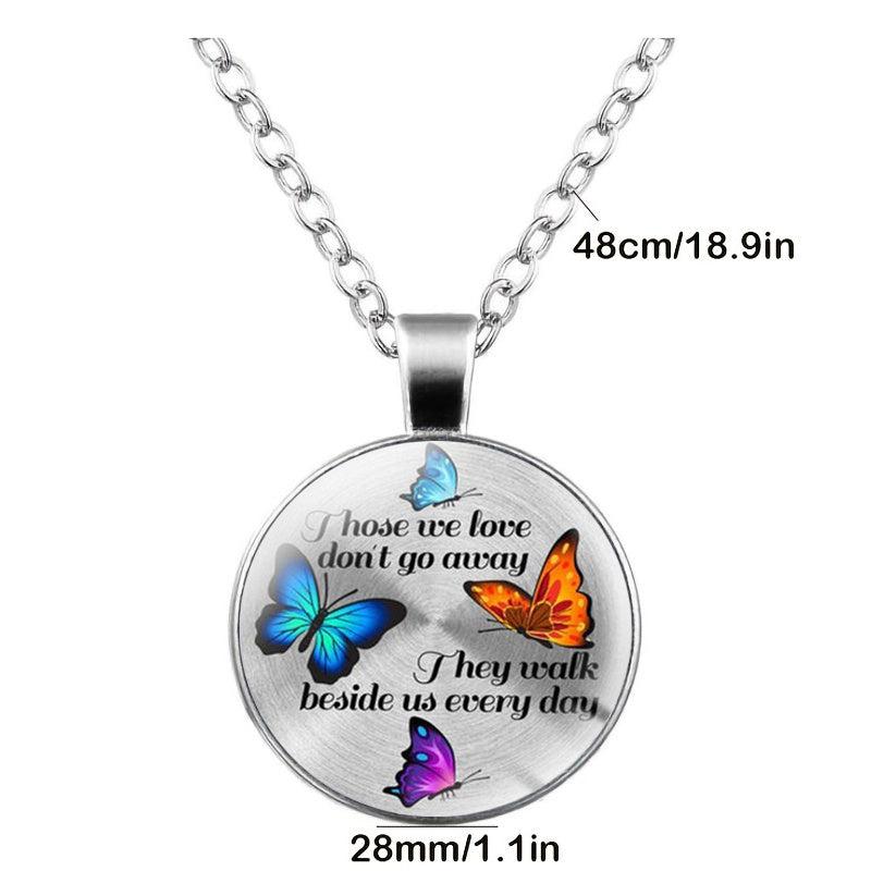4 Butterflies Time Gem Keychain Bright Colorful Butterfly Keychain