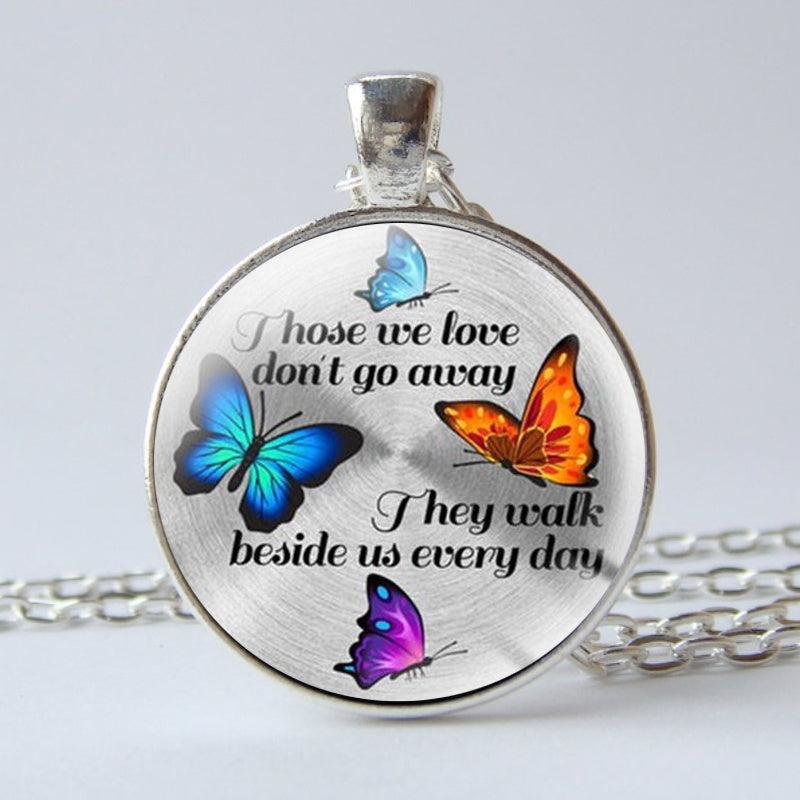 4 Butterflies Time Gem Keychain Bright Colorful Butterfly Keychain