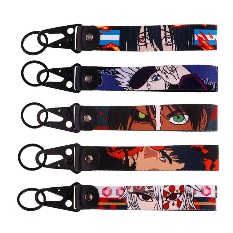 Anime Keychain Lanyard for Men Keys Holder Jewelry Gift