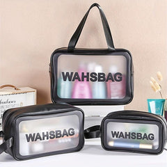 Transparent PVC Cosmetic Bag Waterproof Travel Toiletry Wash Bag