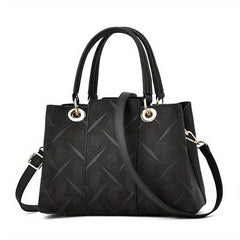 Classic Tote Shoulder Zipper Bag All Match Satchel Bag For Work