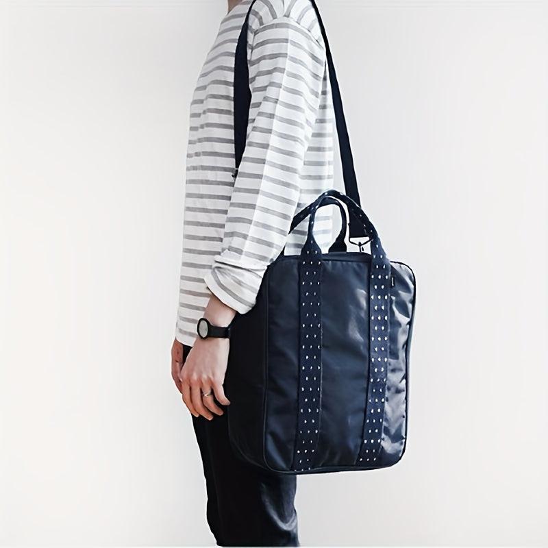 Hangable Nylon Travel Bag Large Capacity Portable Shoulder Crossbody Bag