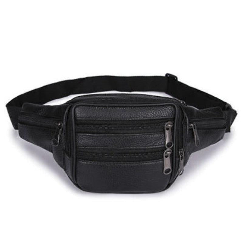 Leather Waist Bag First Layer Cowhide Mobile Phone Bag