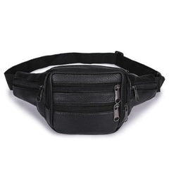 Leather Waist Bag First Layer Cowhide Mobile Phone Bag