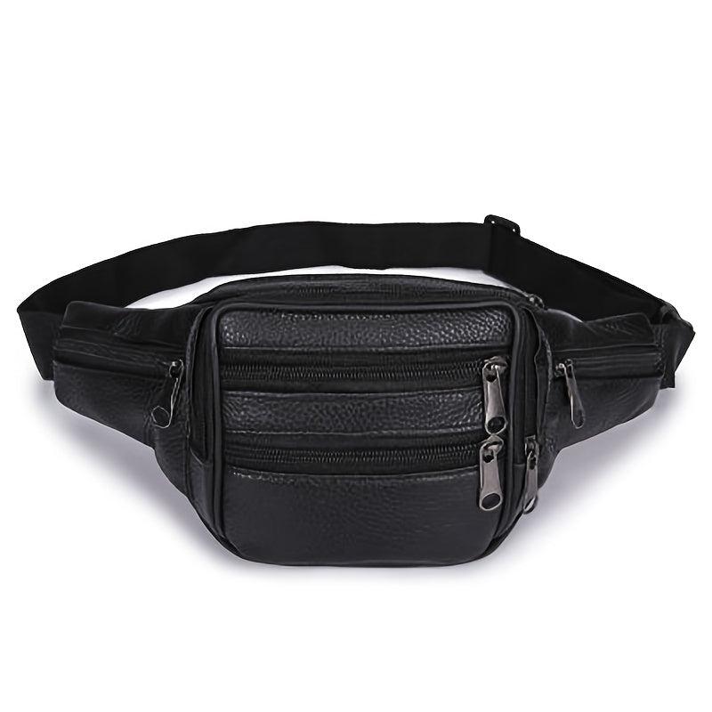 Leather Waist Bag First Layer Cowhide Mobile Phone Bag