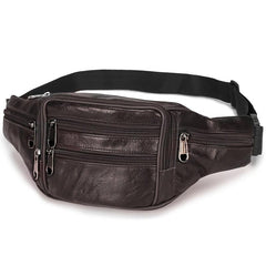 Leather Waist Bag First Layer Cowhide Mobile Phone Bag