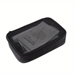 Mesh Breathable Makeup Bag Portable Travel Storage Bag Women's Toiletry Bag