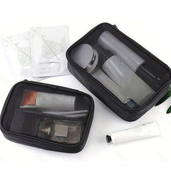 Mesh Breathable Makeup Bag Portable Travel Storage Bag Women's Toiletry Bag