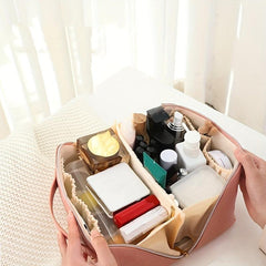 Checkerboard Pattern Makeup Bag Zipper Cosmetic Bag Travel Storage Bag